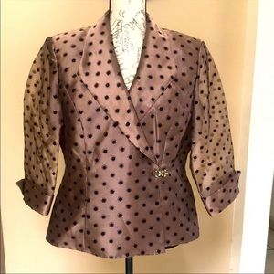 Dress Barn Collection Polka Dot Blazer.   Size 12
